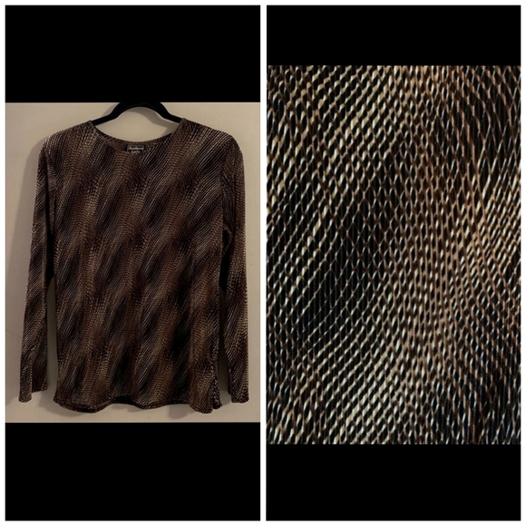 NWOT ribbed Southern Lady long sleeve top - Picture 3 of 6